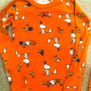 Hanna Anderson Halloween Snoopy pajamas.